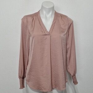 Alfani Cottagecore Coquette Barbie Pink Blouse Size Petite Medium (PM)